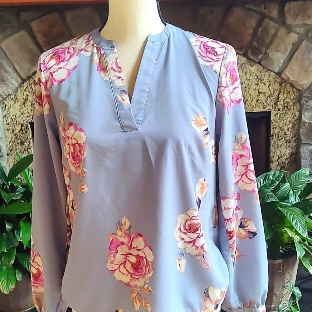 Beautiful Silky Soft Fall Long Sleeve Peasant Tunic Size XS